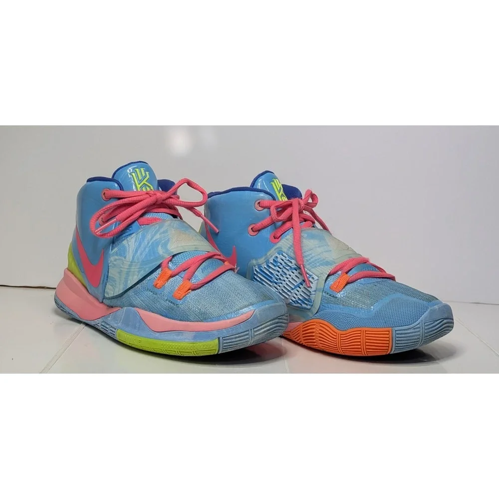 Nike Kyrie 6 Pre-Heat Unite Second To None Blue Pink CZ4686-409 Size 4.5Y Kids